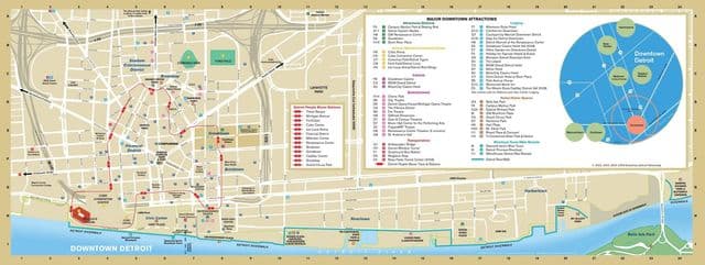 Detroit-Sightseeing-Karte